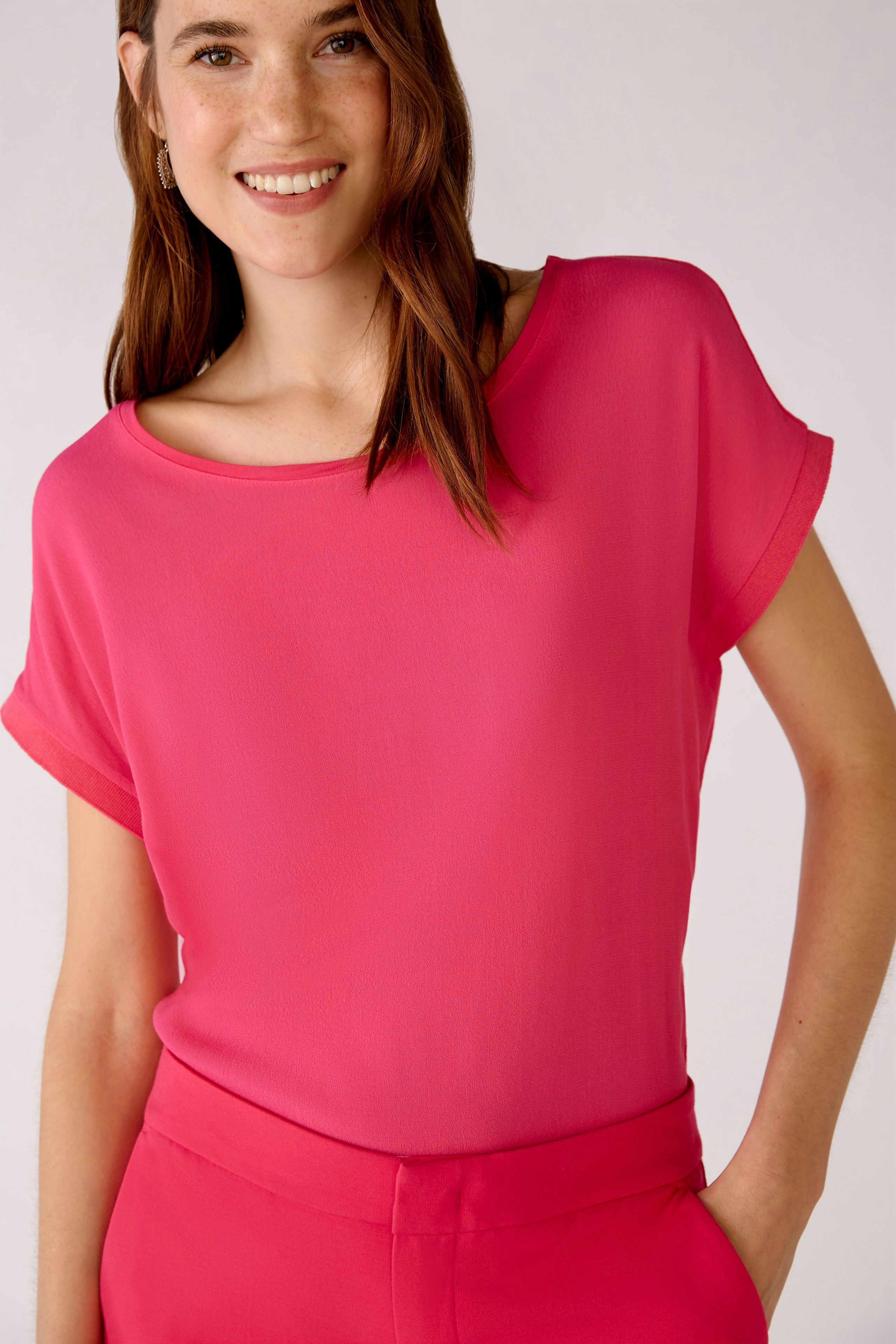 Bild 1 von Blusenshirt 100% Viskosepatch in pink | Oui