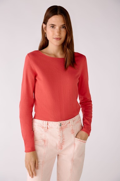 Bild 6 von Pullover in cotton blend in red | Oui