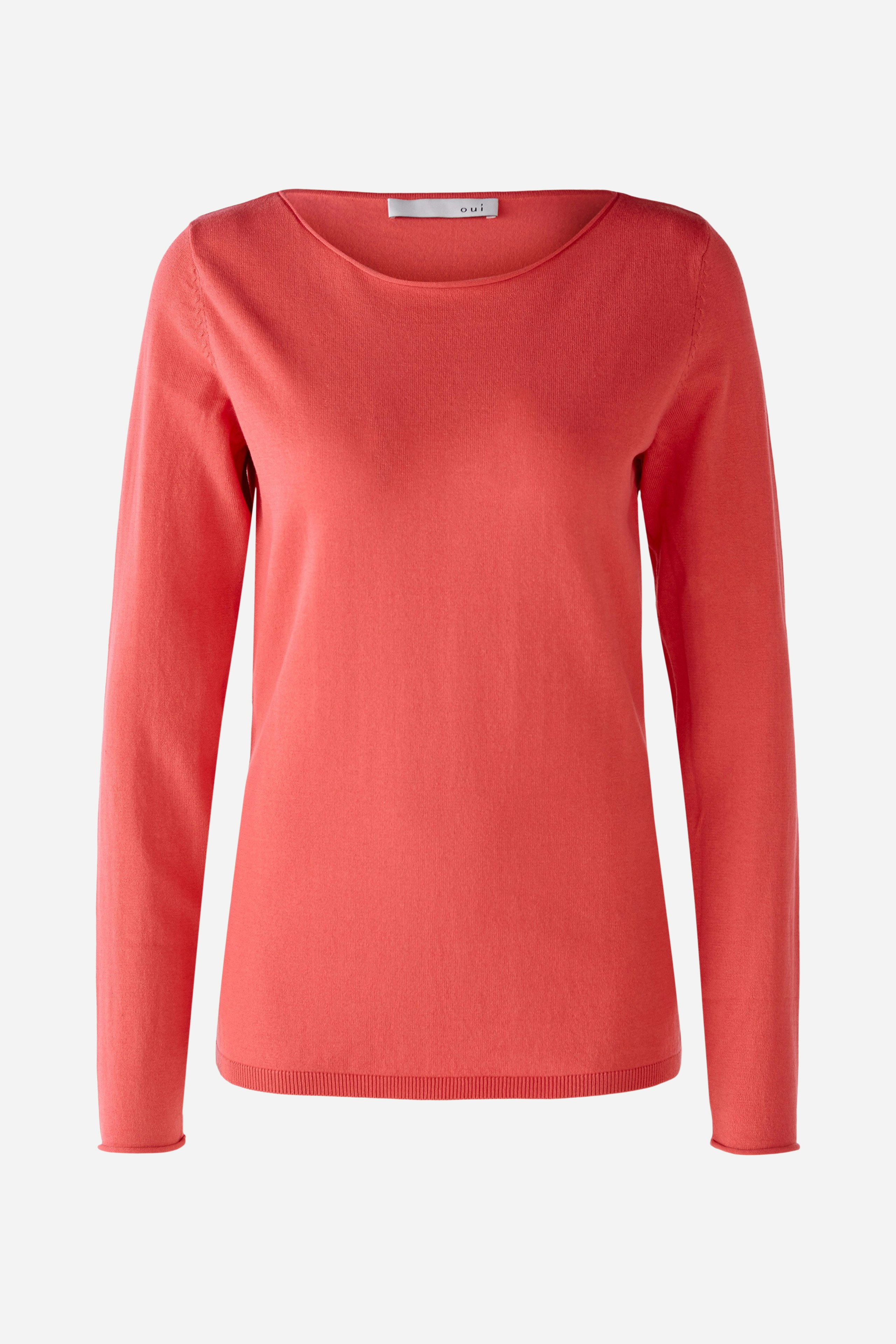 Bild 7 von Pullover in cotton blend in red | Oui