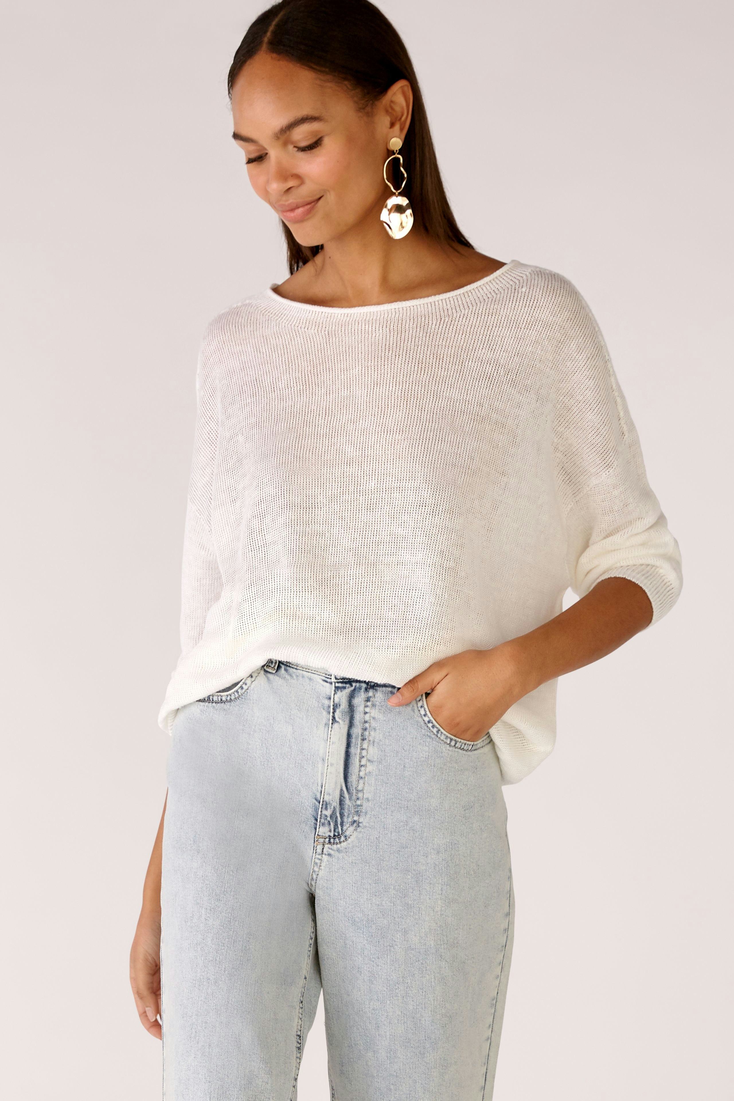 Bild 5 von Pullover 100% linen in optic white | Oui