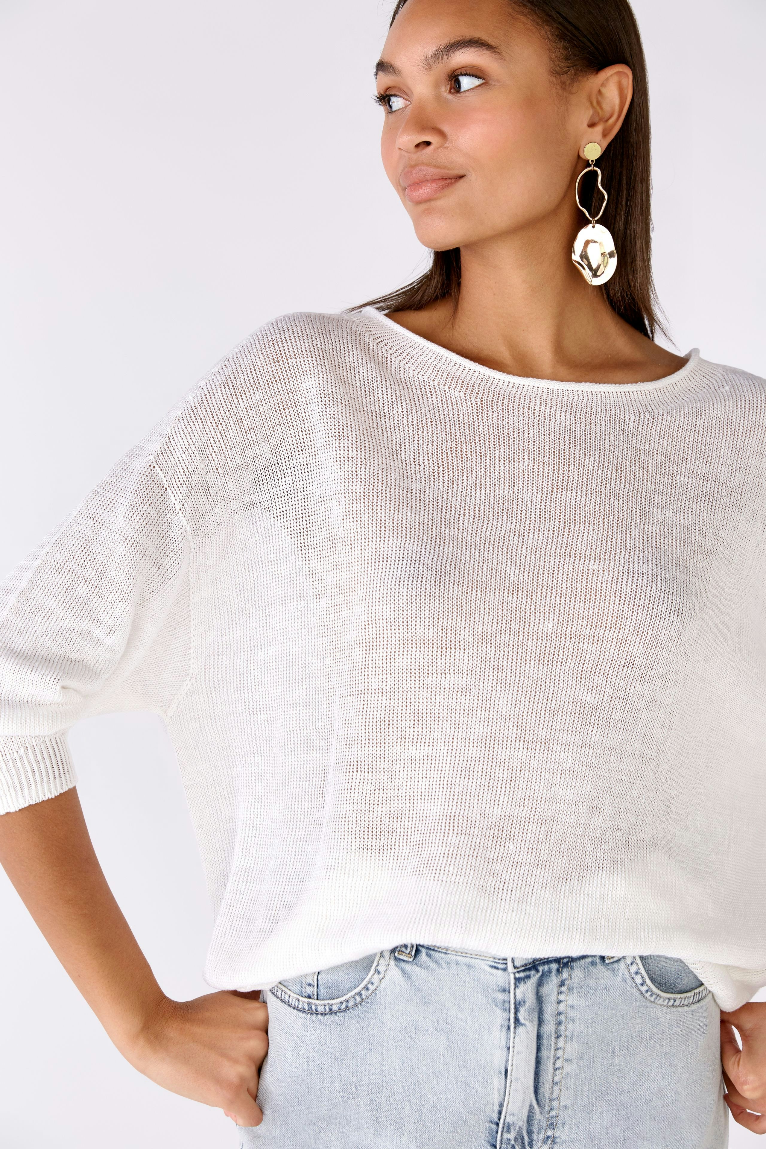 Bild 6 von Pullover 100% linen in optic white | Oui