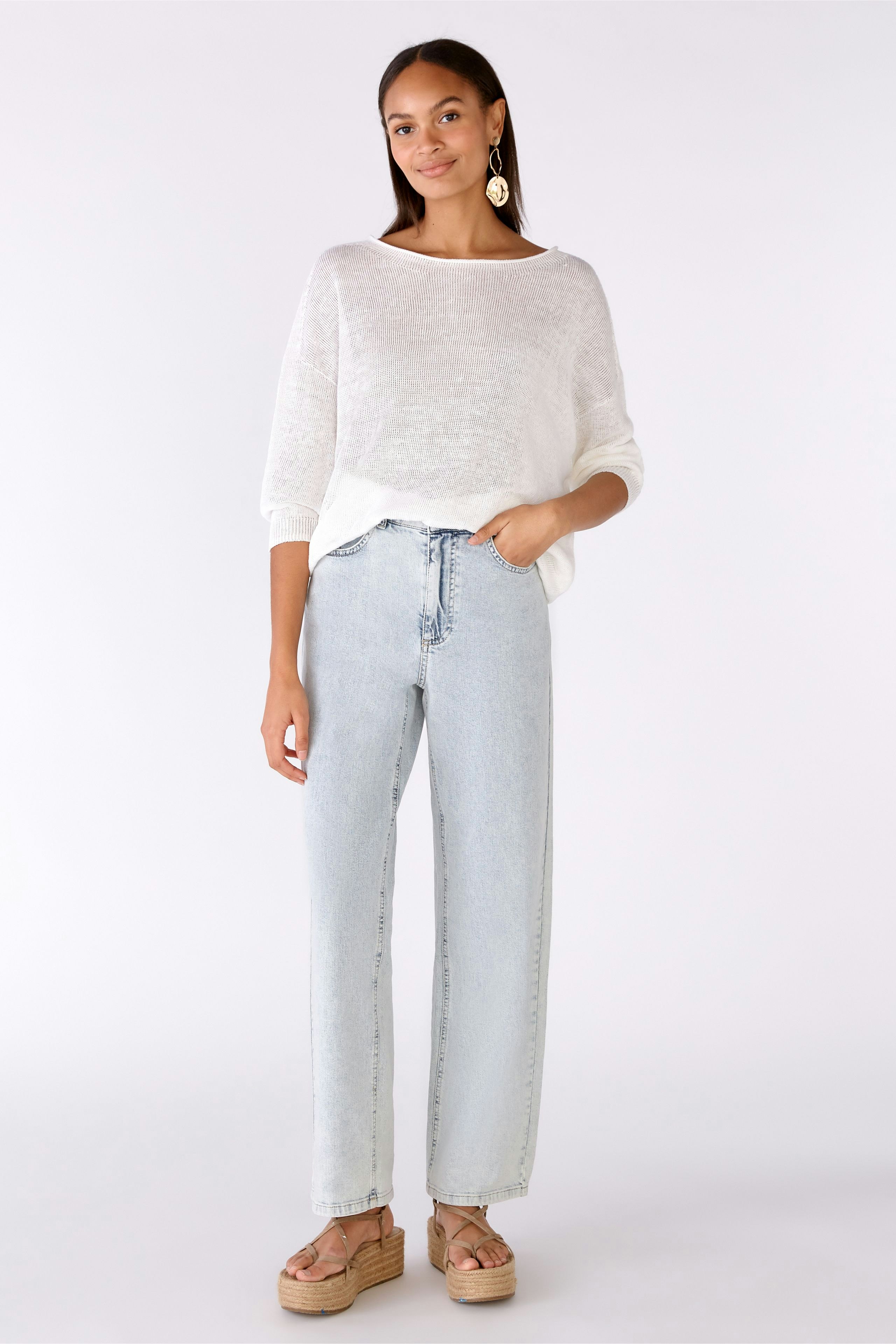 Bild 1 von Pullover 100% linen in optic white | Oui