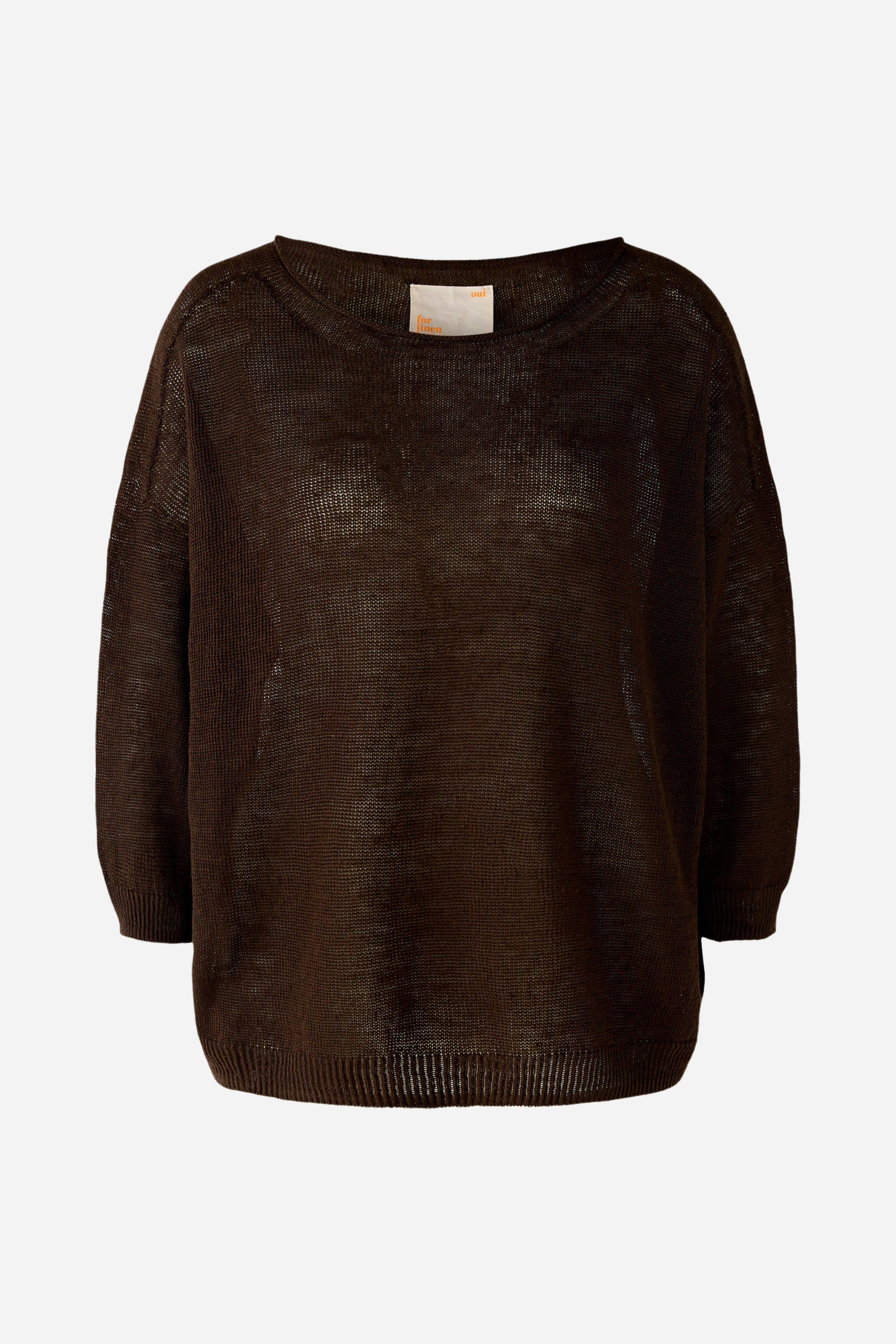 Bild 8 von Pullover 100% Leinen in chocolate fudge | Oui