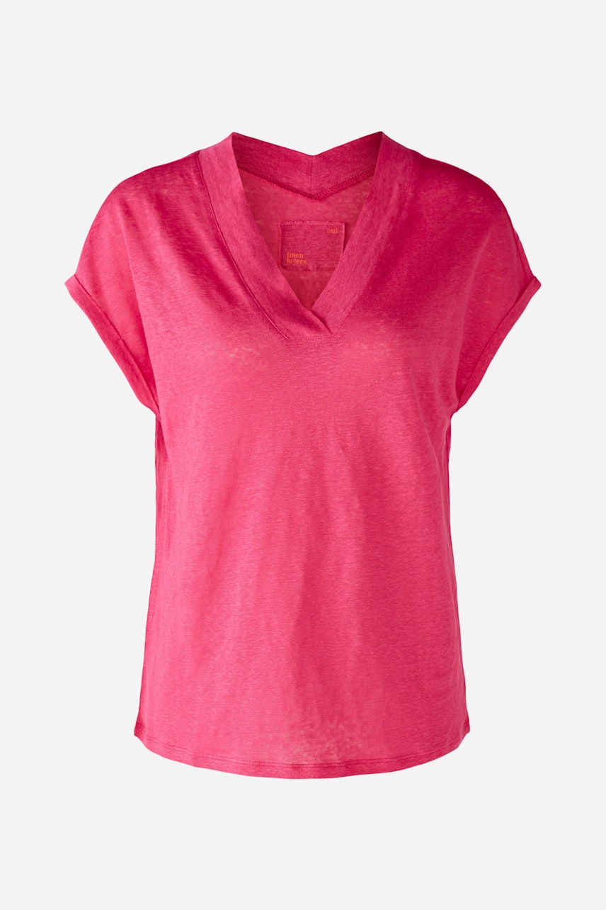 Bild 6 von T-Shirt 100% Leinen in raspberry sorbet | Oui