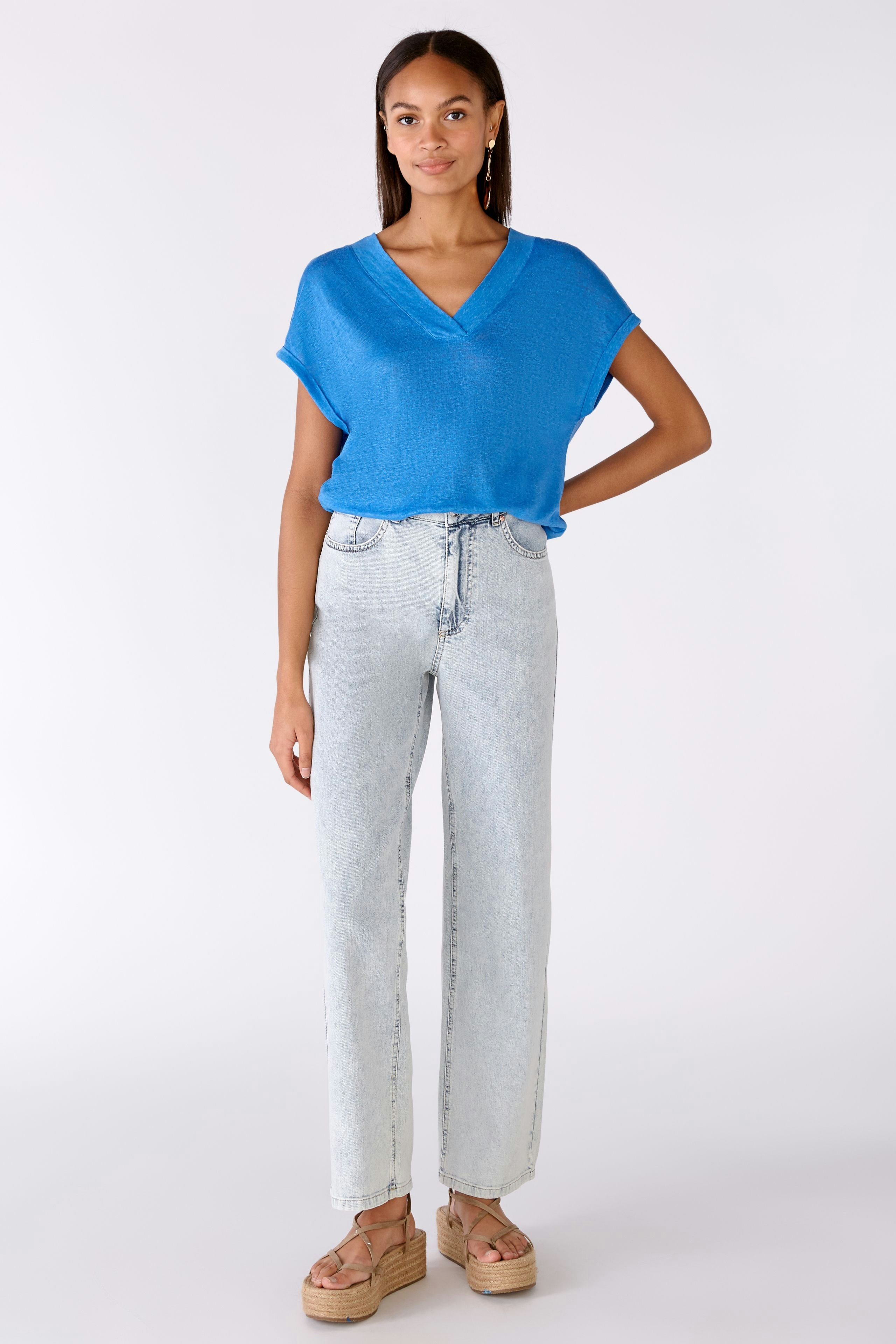 Bild 1 von T-shirt 100% linen in campanula | Oui