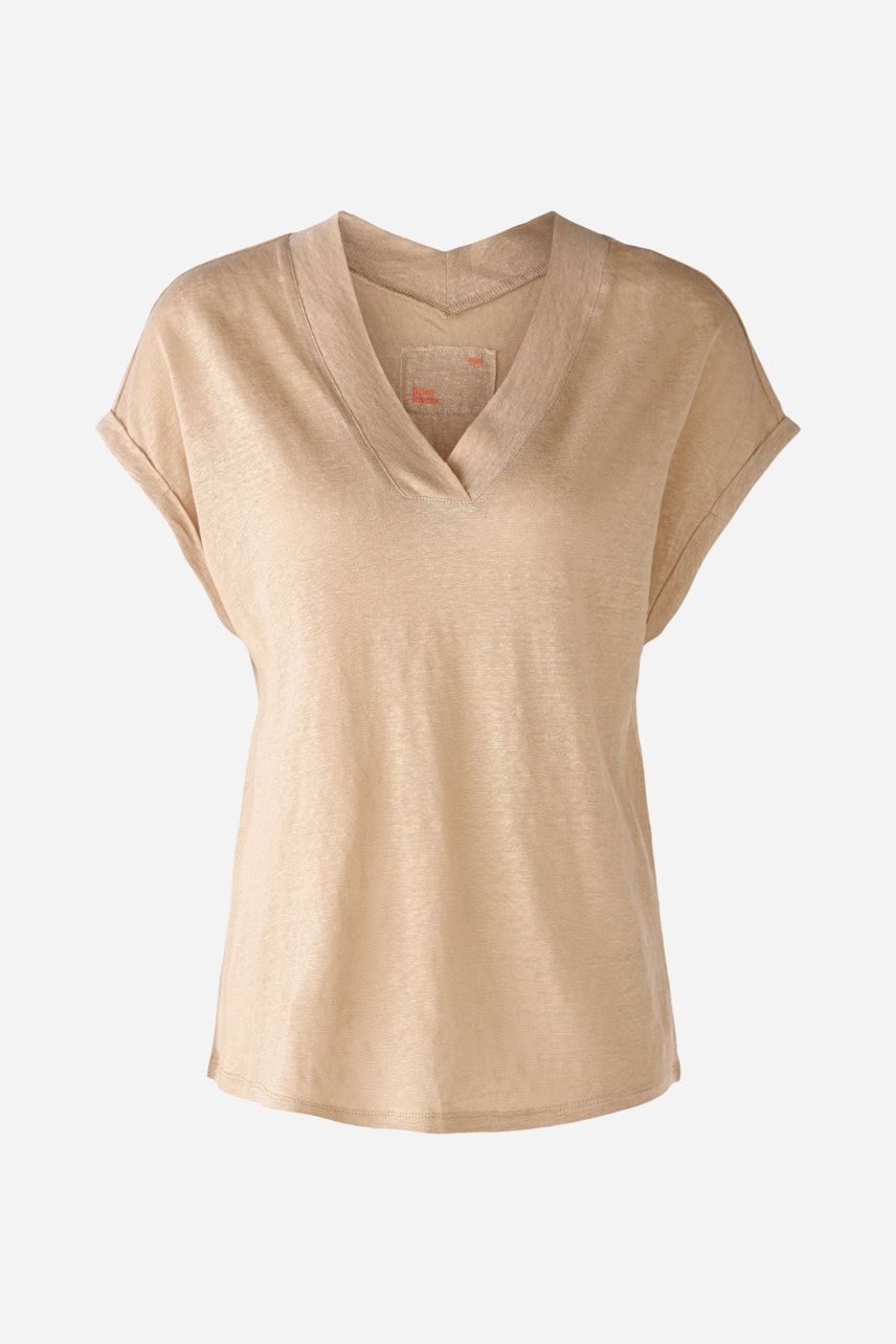 Bild 7 von T-shirt 100% linen in light stone | Oui