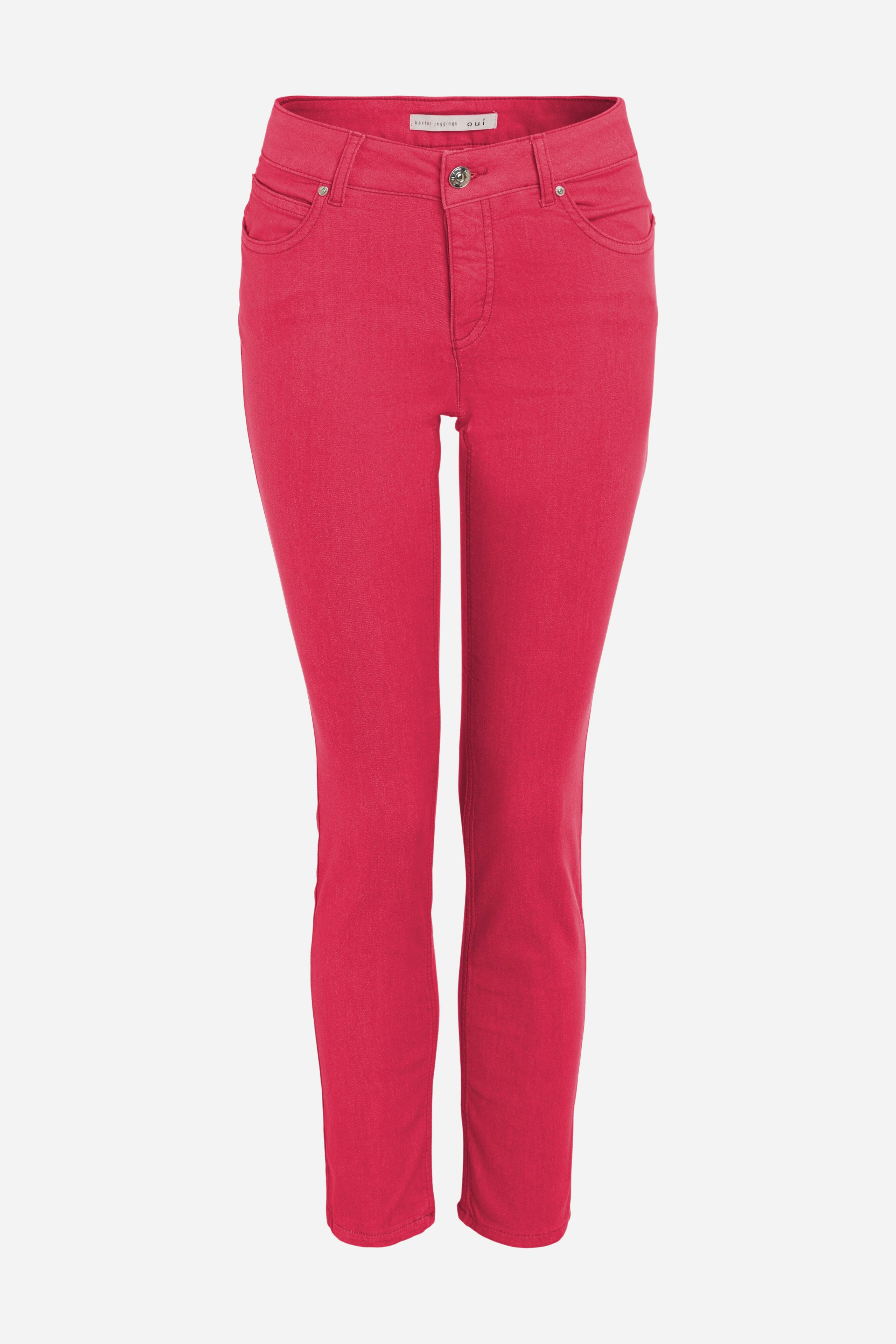Bild 1 von BAXTOR regular Jeggings mid waist, slim fit in red | Oui