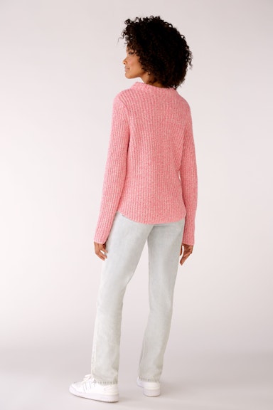 Bild 3 von Knitted pullover with stand-up collar in pink rose | Oui