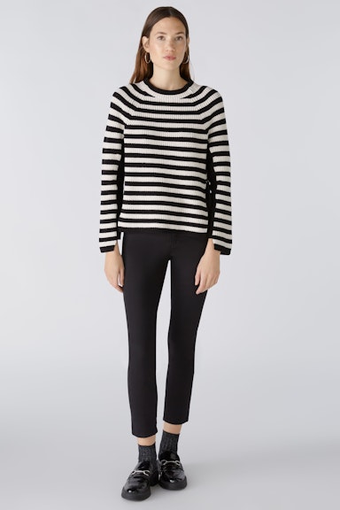 Bild 2 von RUBI  Pullover reine Baumwolle in black offwhite | Oui