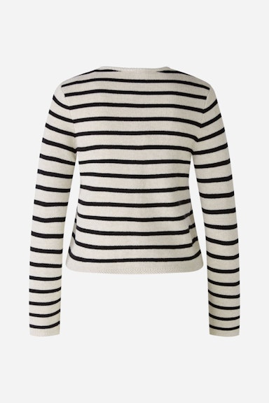 Bild 2 von Cardigan cotton blend in white black | Oui