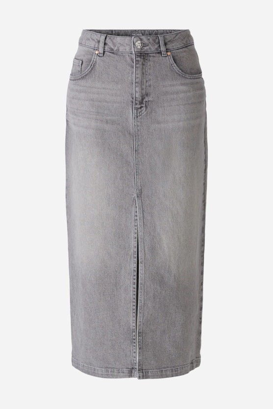 Denim skirt THE MAXI mid waist