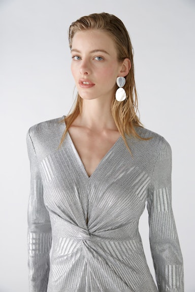 Bild 4 von Kleid Jersey mit Elasthan in silver gunmetal | Oui