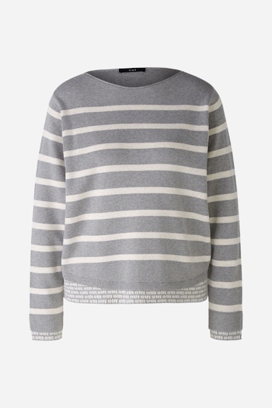 Bild 6 von Pullover reine Baumwolle in grey white | Oui