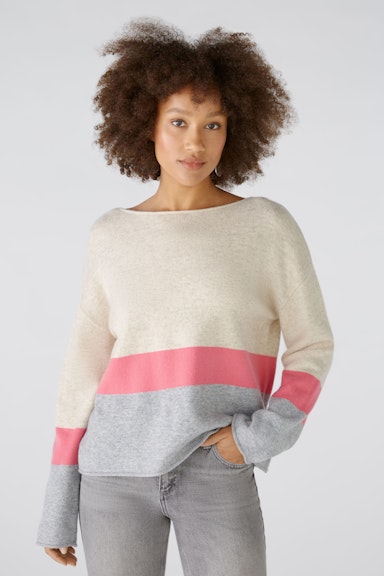 Bild 3 von Pullover with wool in grey camel | Oui