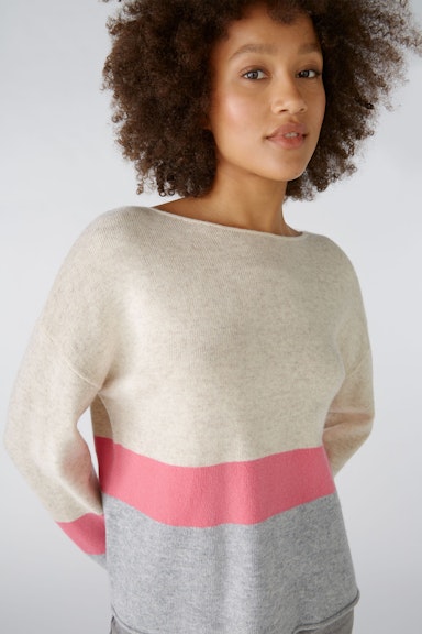 Bild 1 von Pullover with wool in grey camel | Oui