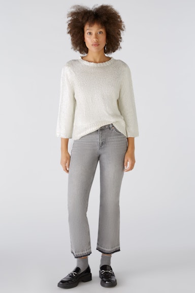 Bild 2 von Pullover Baumwollmischung in silver gunmetal | Oui