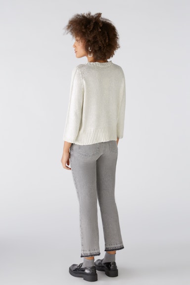 Bild 3 von Pullover Baumwollmischung in silver gunmetal | Oui