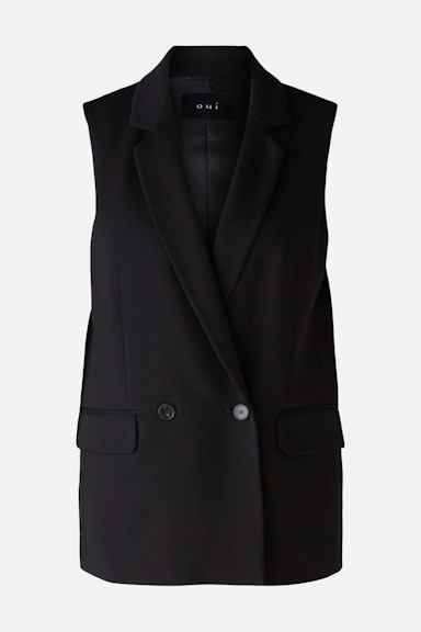 Bild 7 von Waistcoat viscose jersey in black | Oui