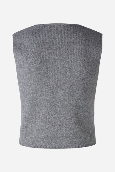 Bild 7 von Knitted waistcoat wool blend in grey | Oui