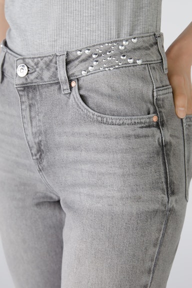 Bild 4 von Jeans EASY KICK low rise, cropped in greymelange | Oui