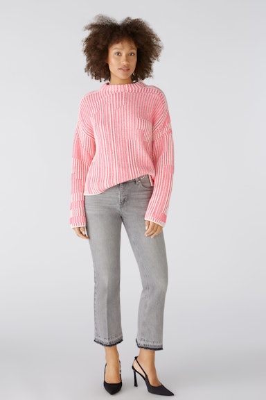 Bild 2 von Pullover jacquard in pink white | Oui