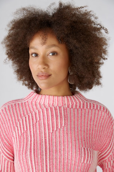 Bild 5 von Pullover jacquard in pink white | Oui