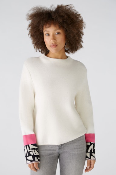 Bild 3 von Pullover Viskosemischung in lt stone pink | Oui