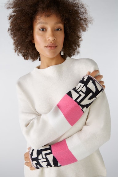 Bild 1 von Pullover Viskosemischung in lt stone pink | Oui