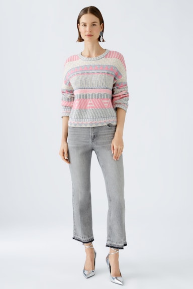 Bild 2 von Pullover with bright yarn in lt grey offwhit | Oui