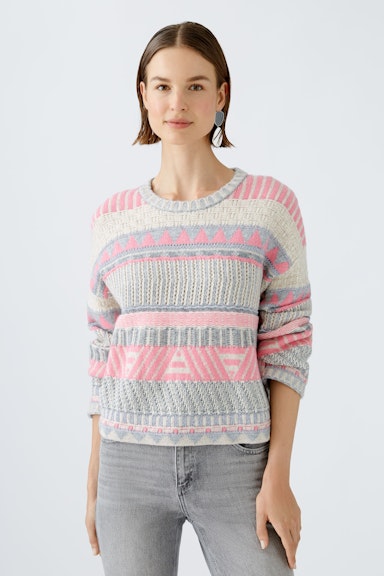 Bild 1 von Pullover with bright yarn in lt grey offwhit | Oui