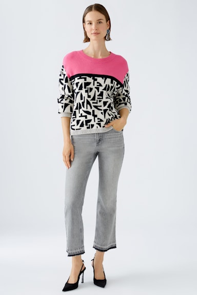 Bild 2 von Pullover Viskosemischung in pink rose | Oui