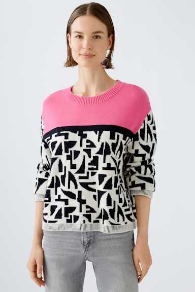 Bild 3 von Pullover Viskosemischung in pink rose | Oui