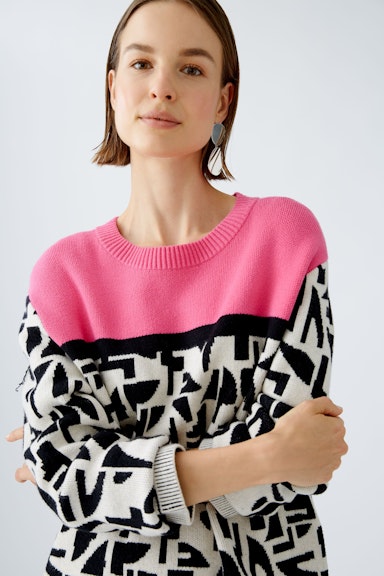 Bild 1 von Pullover Viskosemischung in pink rose | Oui