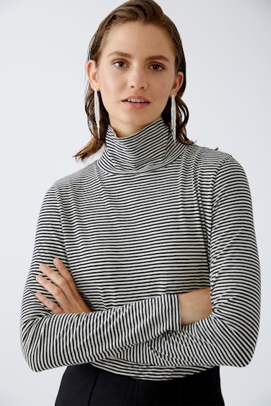 Bild 3 von Long-sleeved shirt 100% Organic Cotton in black offwhite | Oui