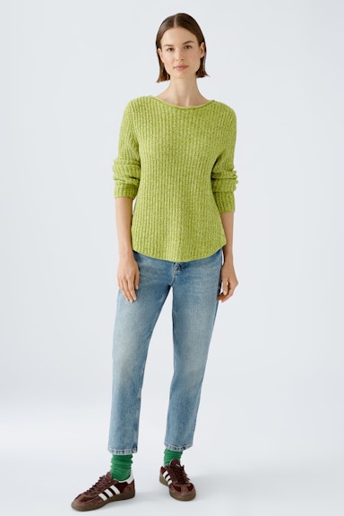 Bild 2 von NAOLIN Pullover cotton blend in pea green | Oui