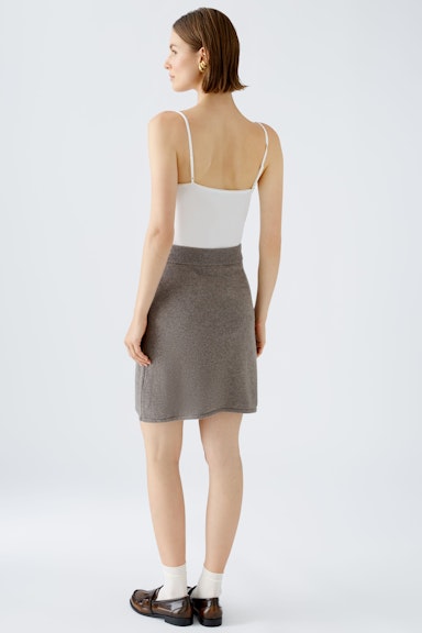 Bild 3 von Knitted skirt wool blend in smoky taupe | Oui