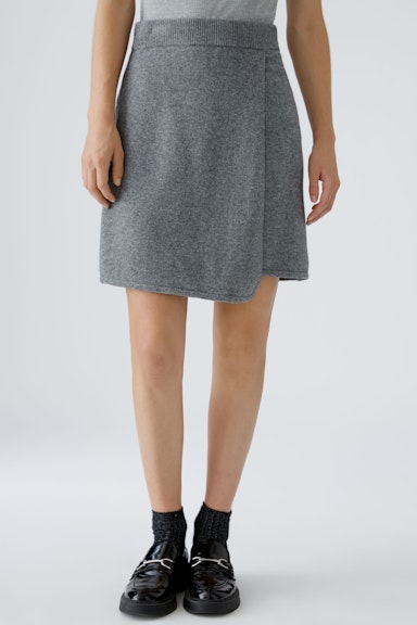 Bild 2 von Knitted skirt wool blend in grey | Oui