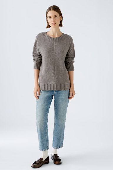 Bild 2 von Pullover wool blend in smoky taupe | Oui