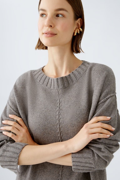 Bild 1 von Pullover Wollmischung in smoky taupe | Oui