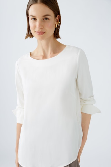 Bild 1 von Blouse shirt viscose patch in cloud dancer | Oui