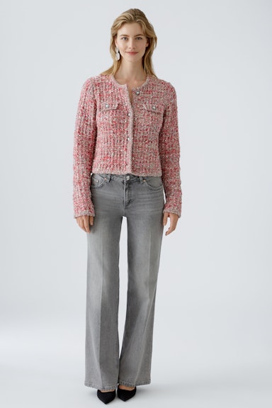 Bild 2 von Cardigan in tweed look in pink rose | Oui