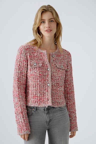 Bild 1 von Cardigan in tweed look in pink rose | Oui