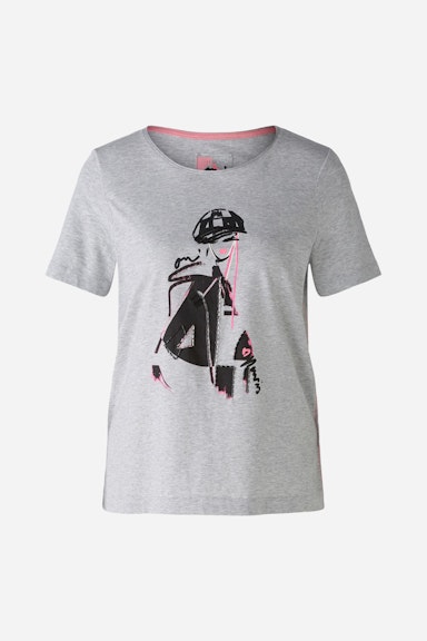 Bild 5 von T-Shirt reine Biobaumwolle in light grey | Oui