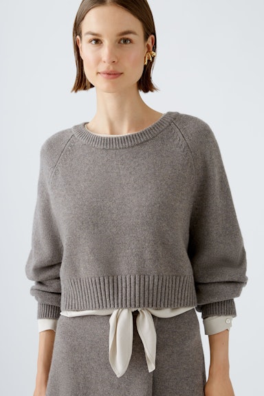 Bild 4 von Pullover Wollmischung in smoky taupe | Oui