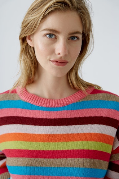 Bild 4 von Pullover Wollmischung in red blue | Oui