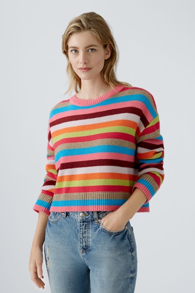 Bild 1 von Pullover Wollmischung in red blue | Oui