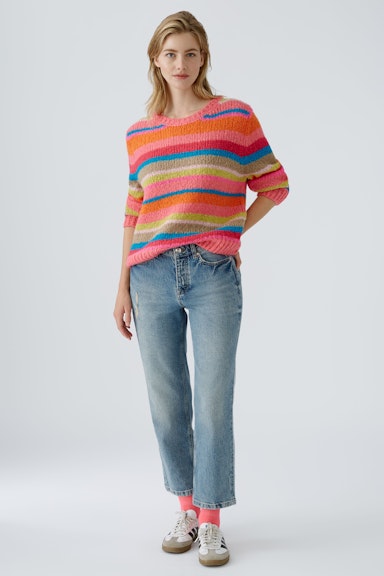 Bild 2 von Pullover with wool and mohair in red blue | Oui