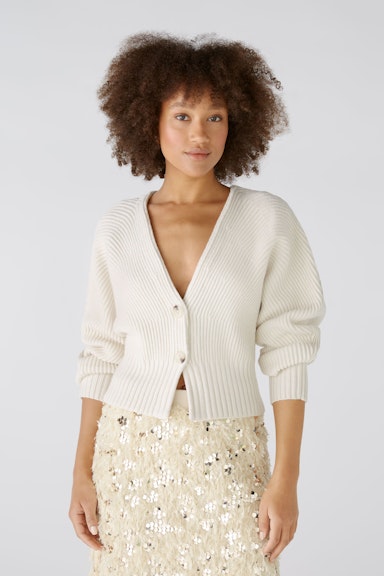 Bild 1 von Strickjacke Viskosemischung in offwhite | Oui