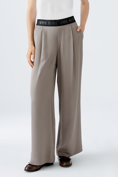 Bild 2 von Palazzo trousers viscose mixture in taupe | Oui