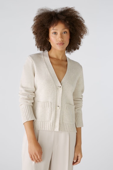 Bild 2 von Strickjacke Wollmischung in light beige mel | Oui